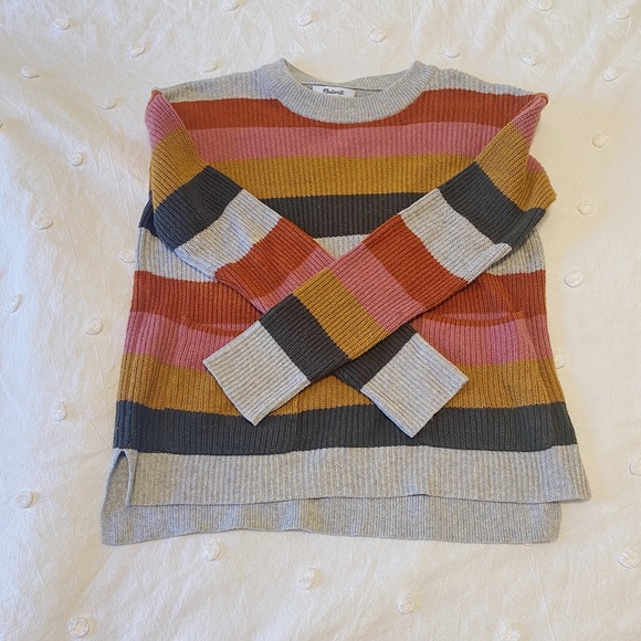 Madewell striped sweater with pockets. - Picture 2 of 2
